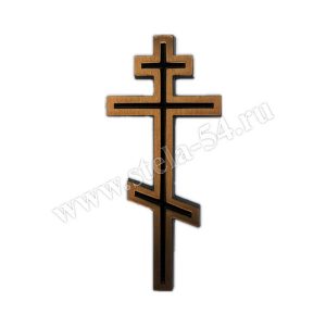 Крест накладной бронзовый